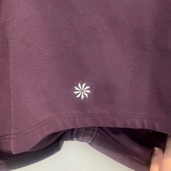 Athleta Deep Violet Purple Cinch Longline Bra - Size Large - Picture 7 of 8